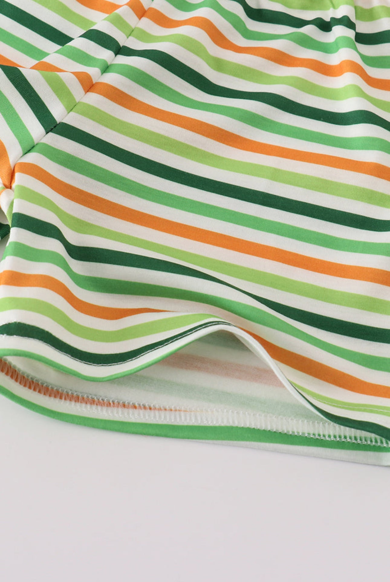 Green clover rainbow embroidery boy set - 12m