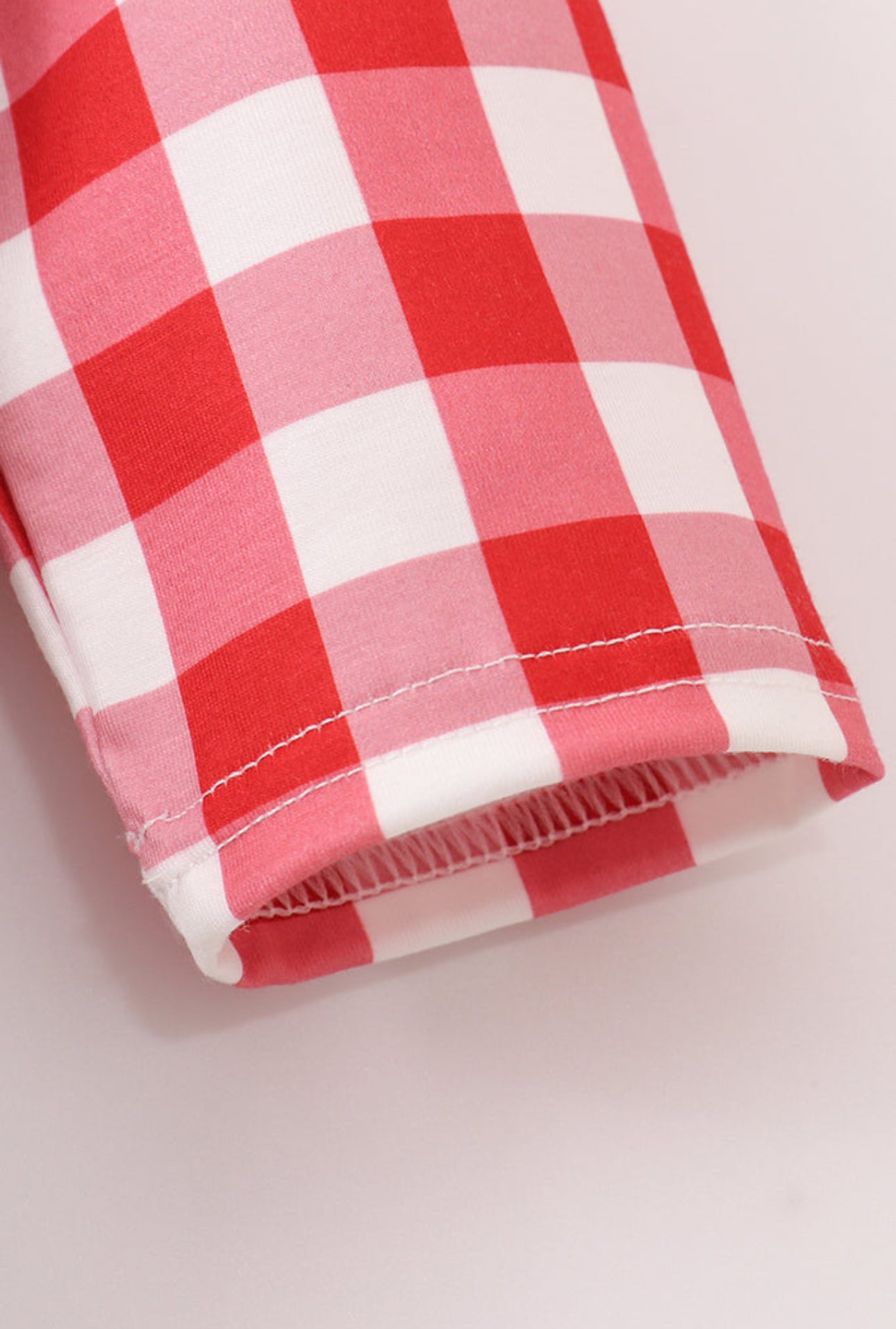 Red floral gingham dress - 4t