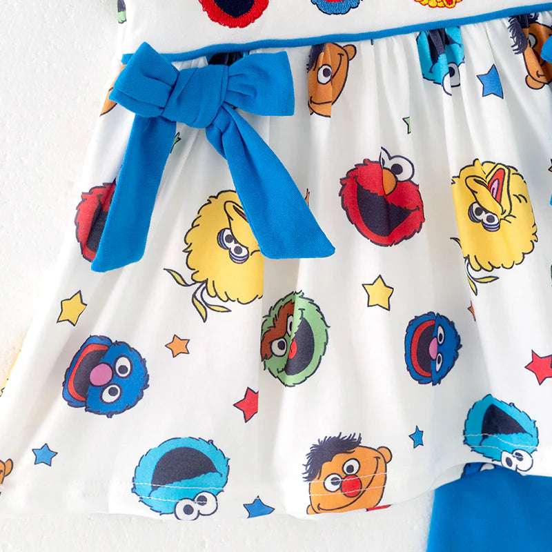Muppet street embroidery shorts set - 5t