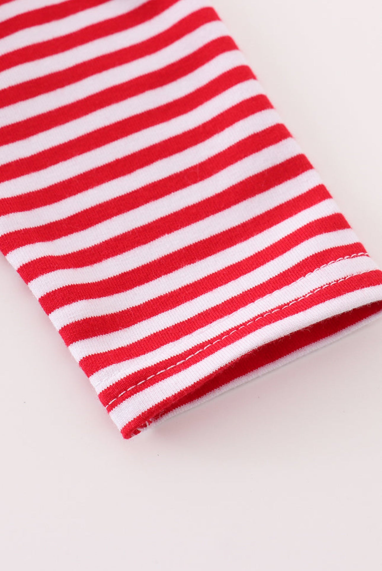 Premium red stripe dinosaur applique romper - 24m