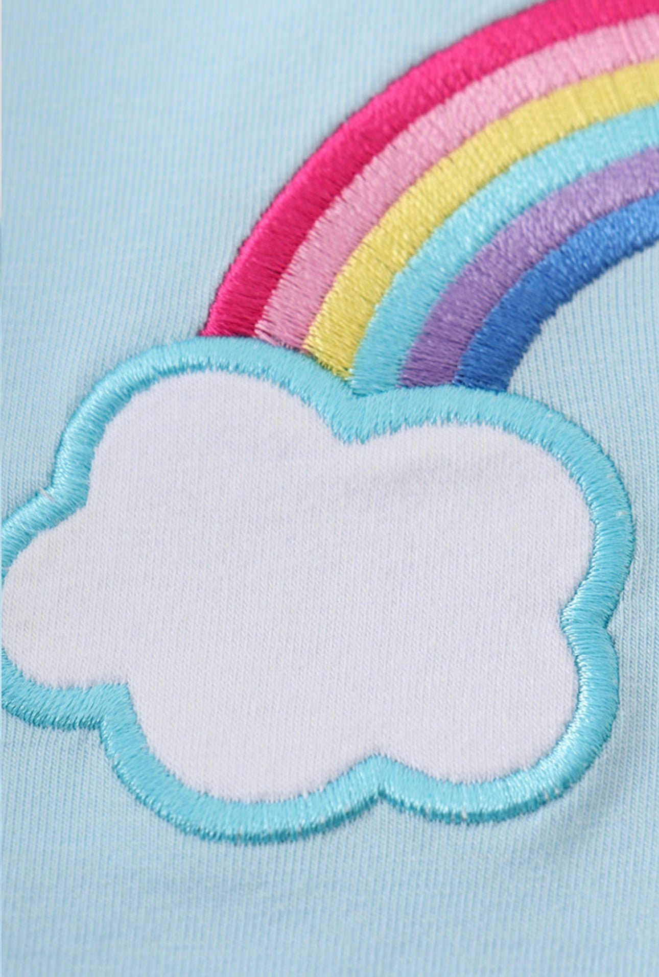 Premium blue rainbow boy top - 2t