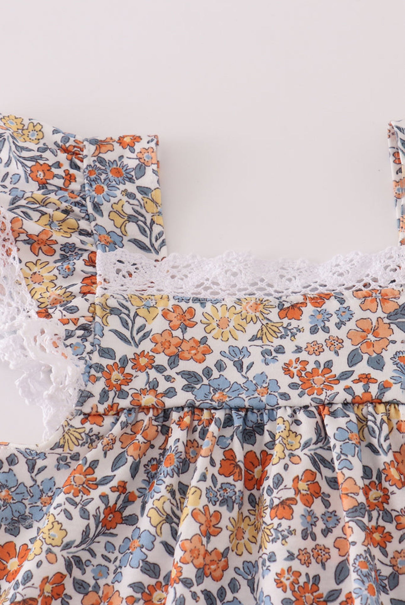 Fall floral print bloomer set