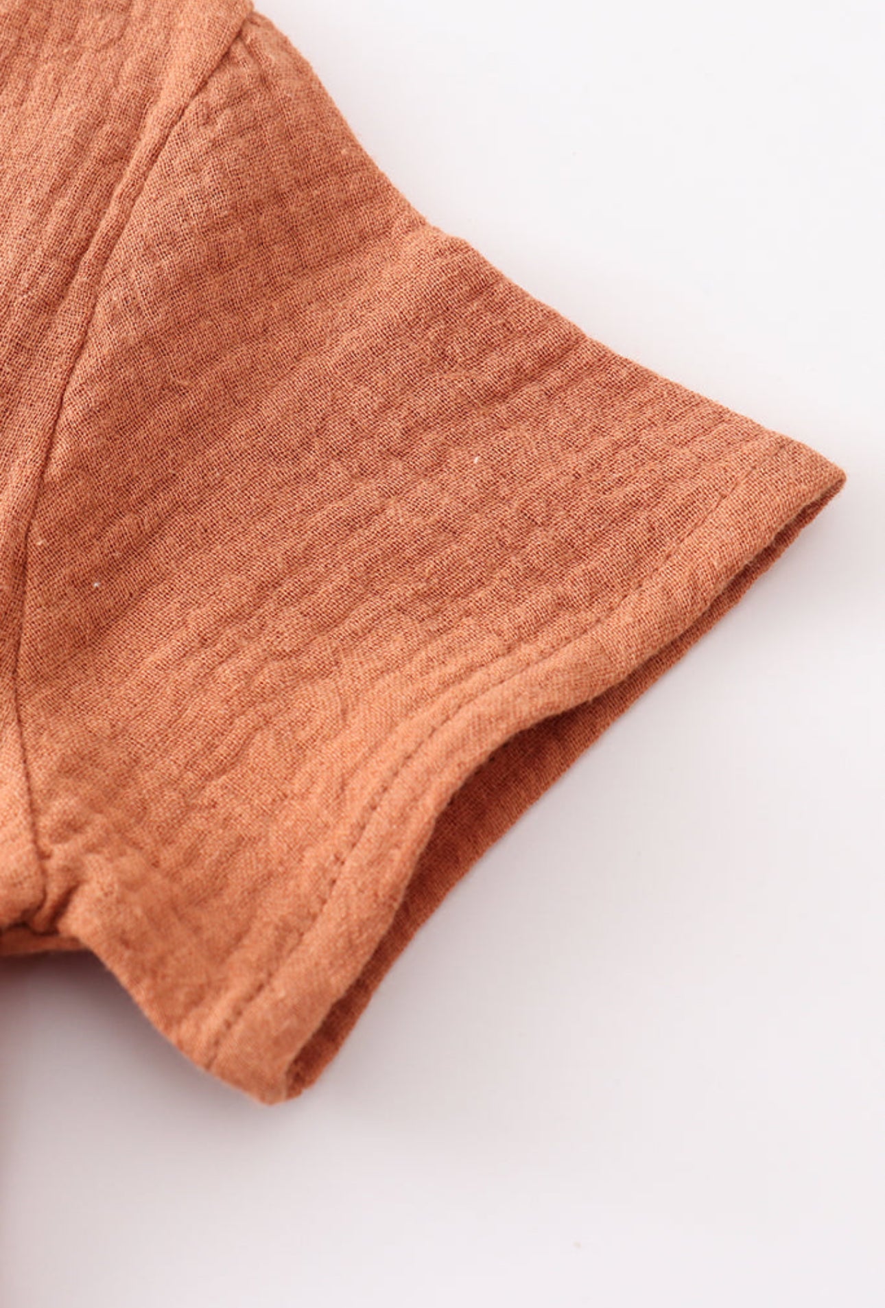 Premium Caramel muslin boy set - 4t