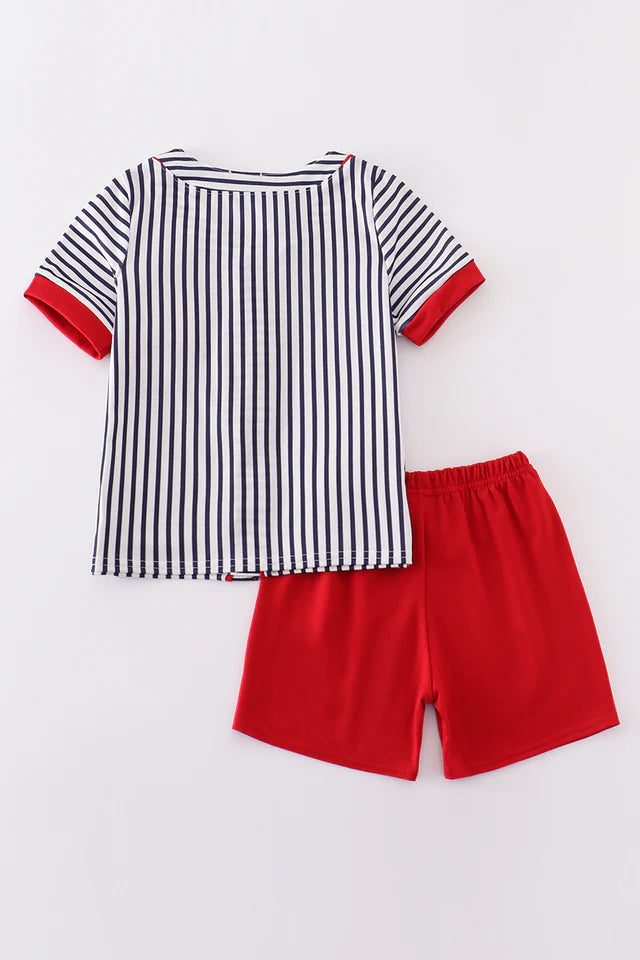 Striped Baseball Set - 12m