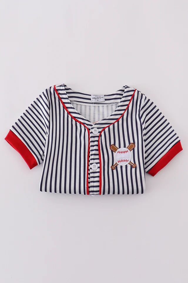 Striped Baseball Set - 12m