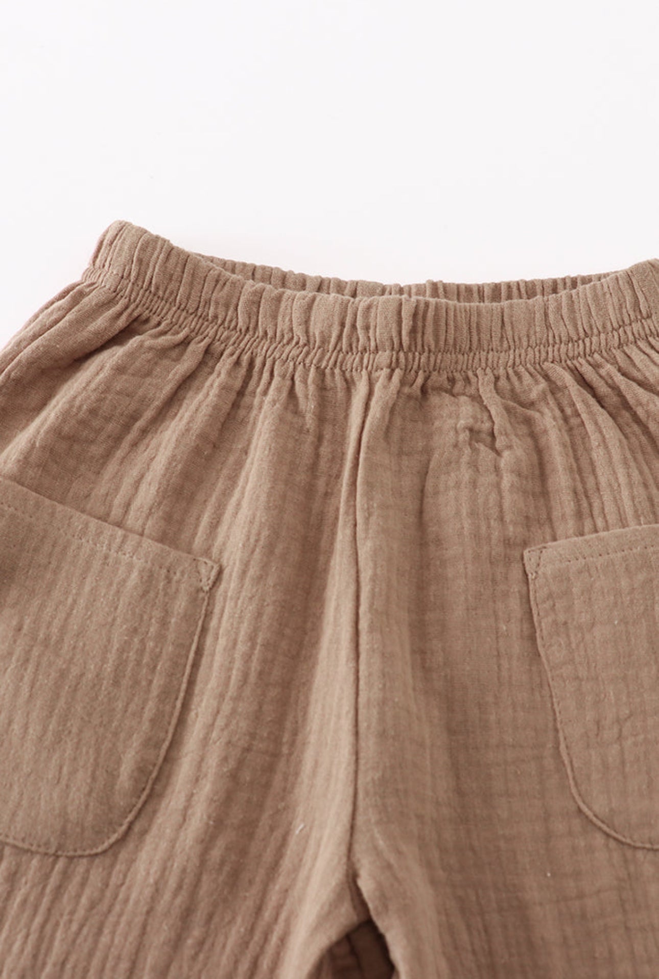 Premium Caramel muslin boy set - 4t