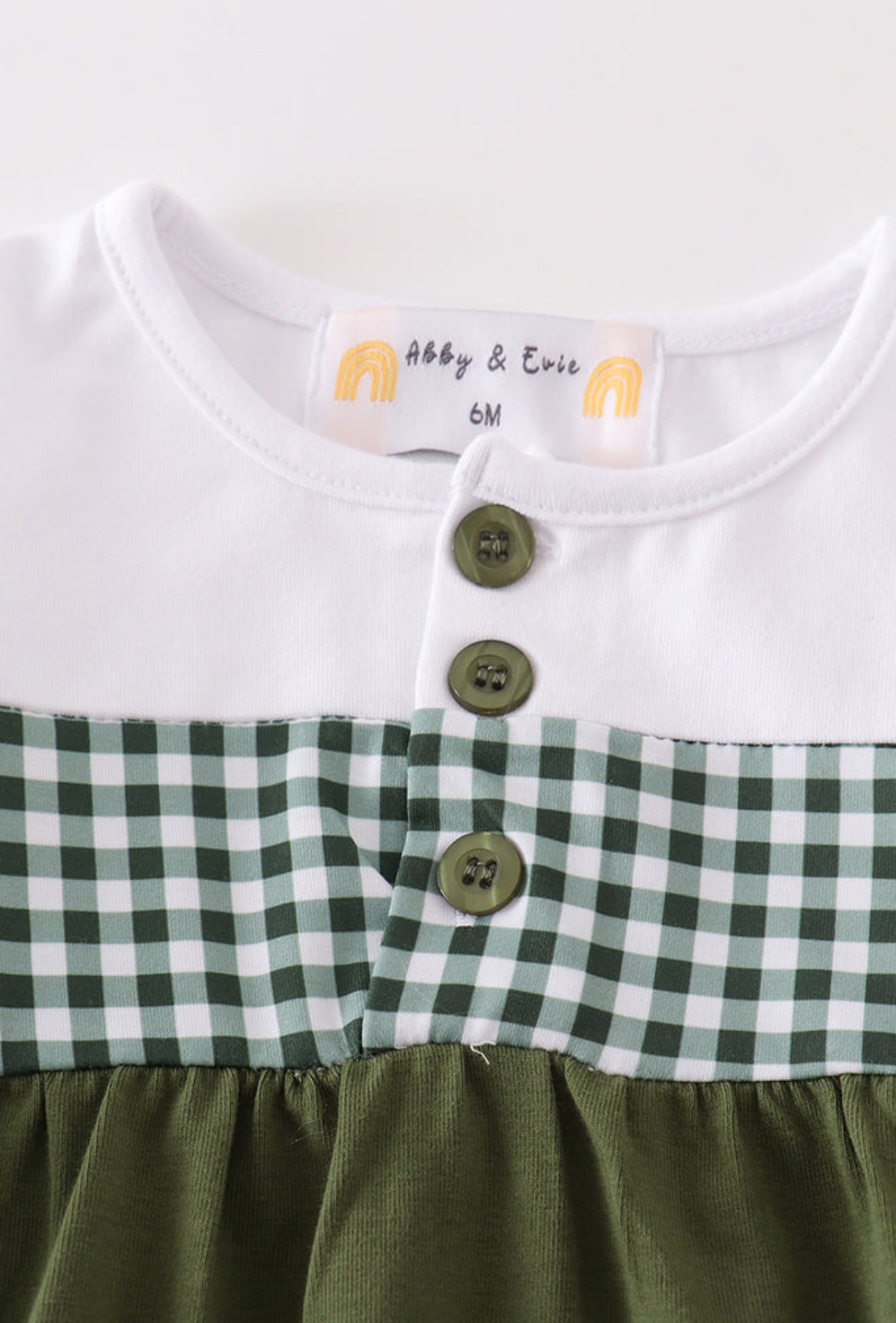Premium Green plaid boy bubble