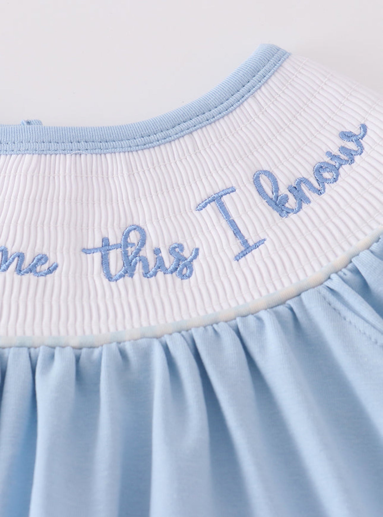 Jesus loves me this I know smocked set - size 6y