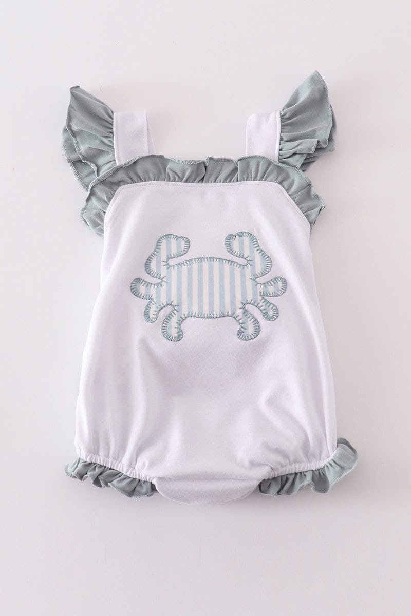 Crab Applique bubble - 12m