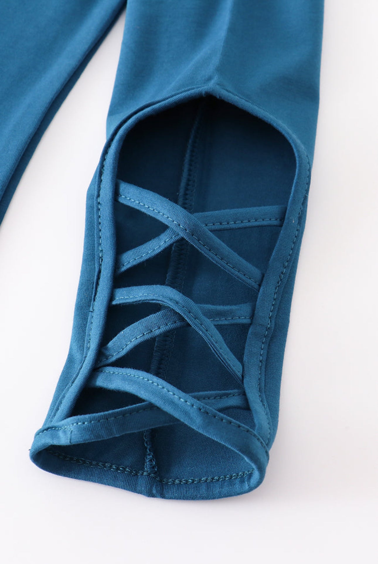 Blue hollow out leggings - 5t