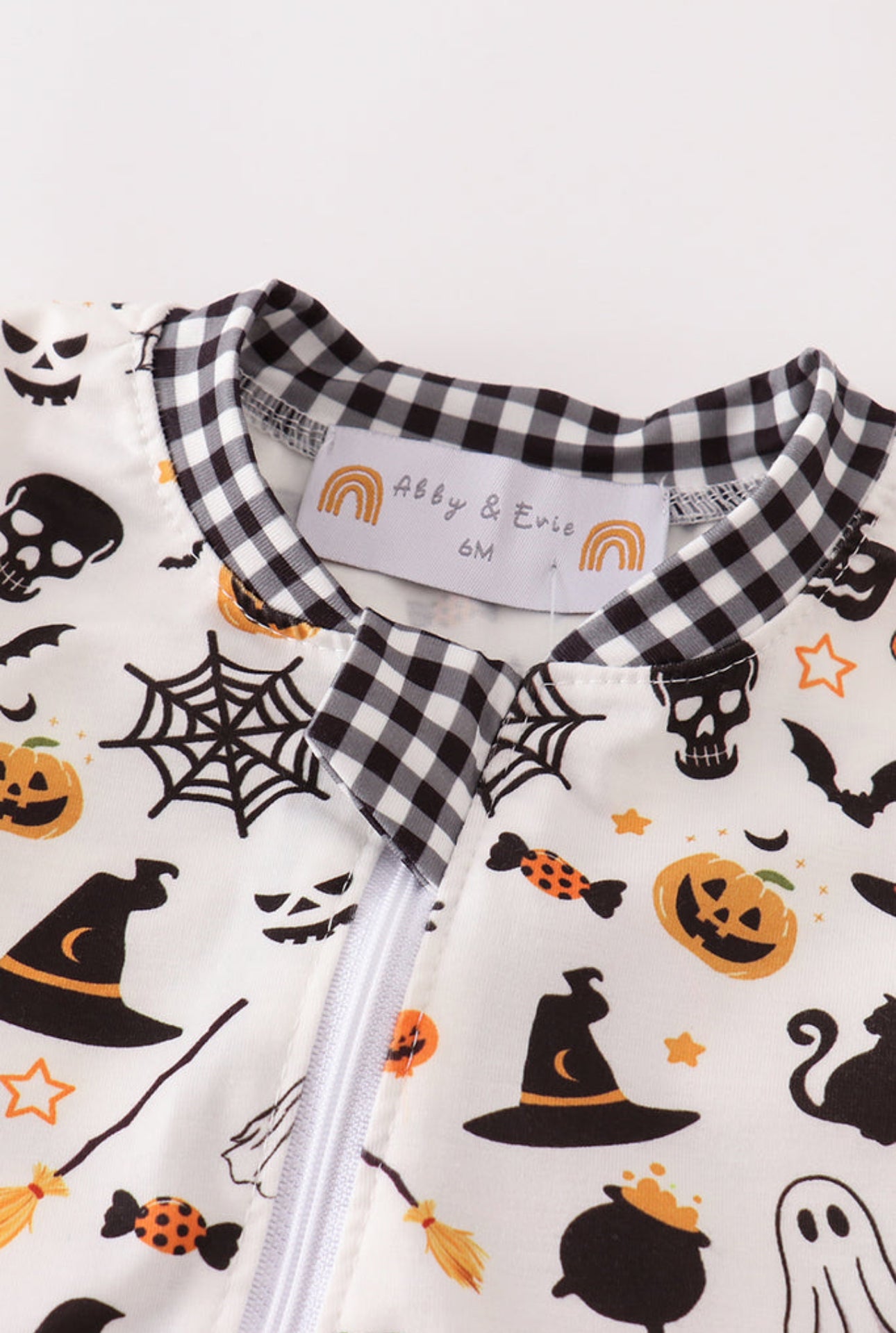 Halloween zip boy romper - 18m