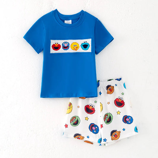 Muppet street machine smock shorts set - 5t