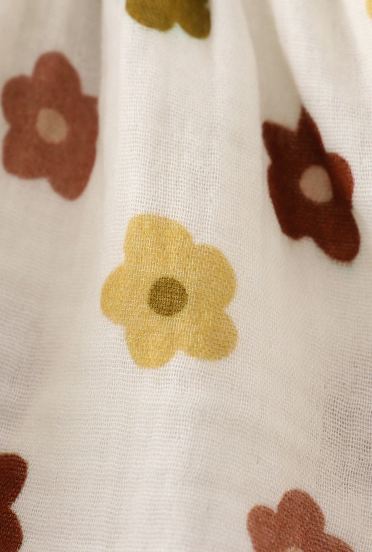 Premium Organic muslin floral smocked bloomer set - 24m