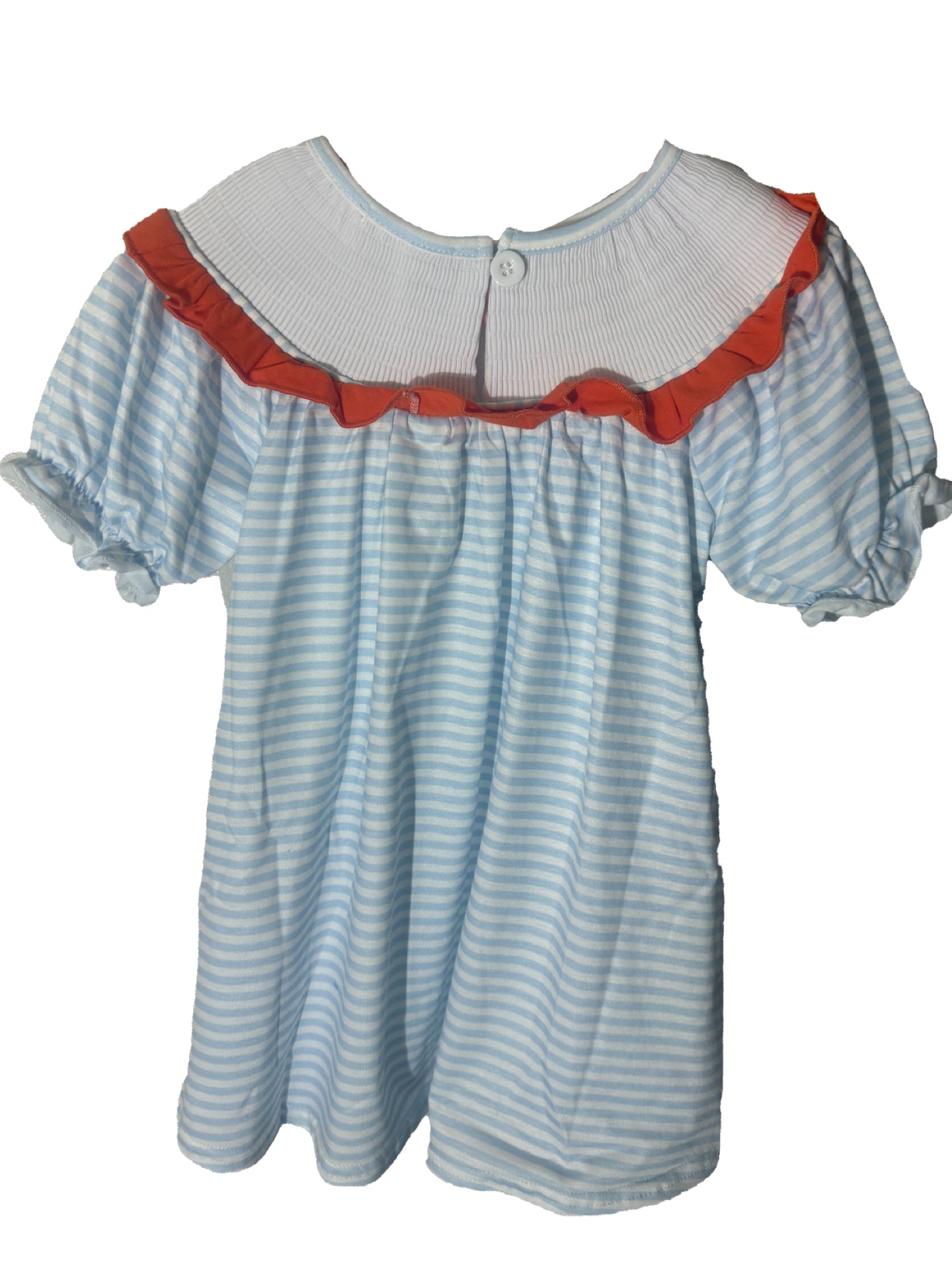 Fish friends machine smock dress - 2t