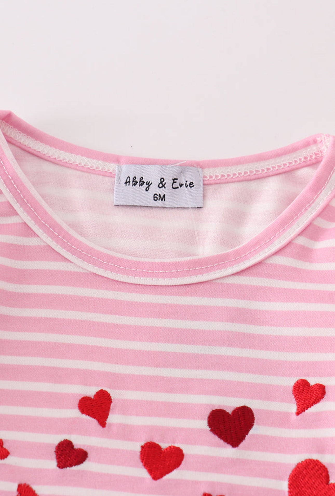 Valentine's day fire truck applique girl bloomer set - 6m