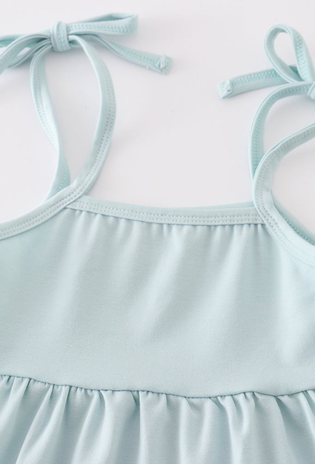 Blue tiered strap girl dress - 4t