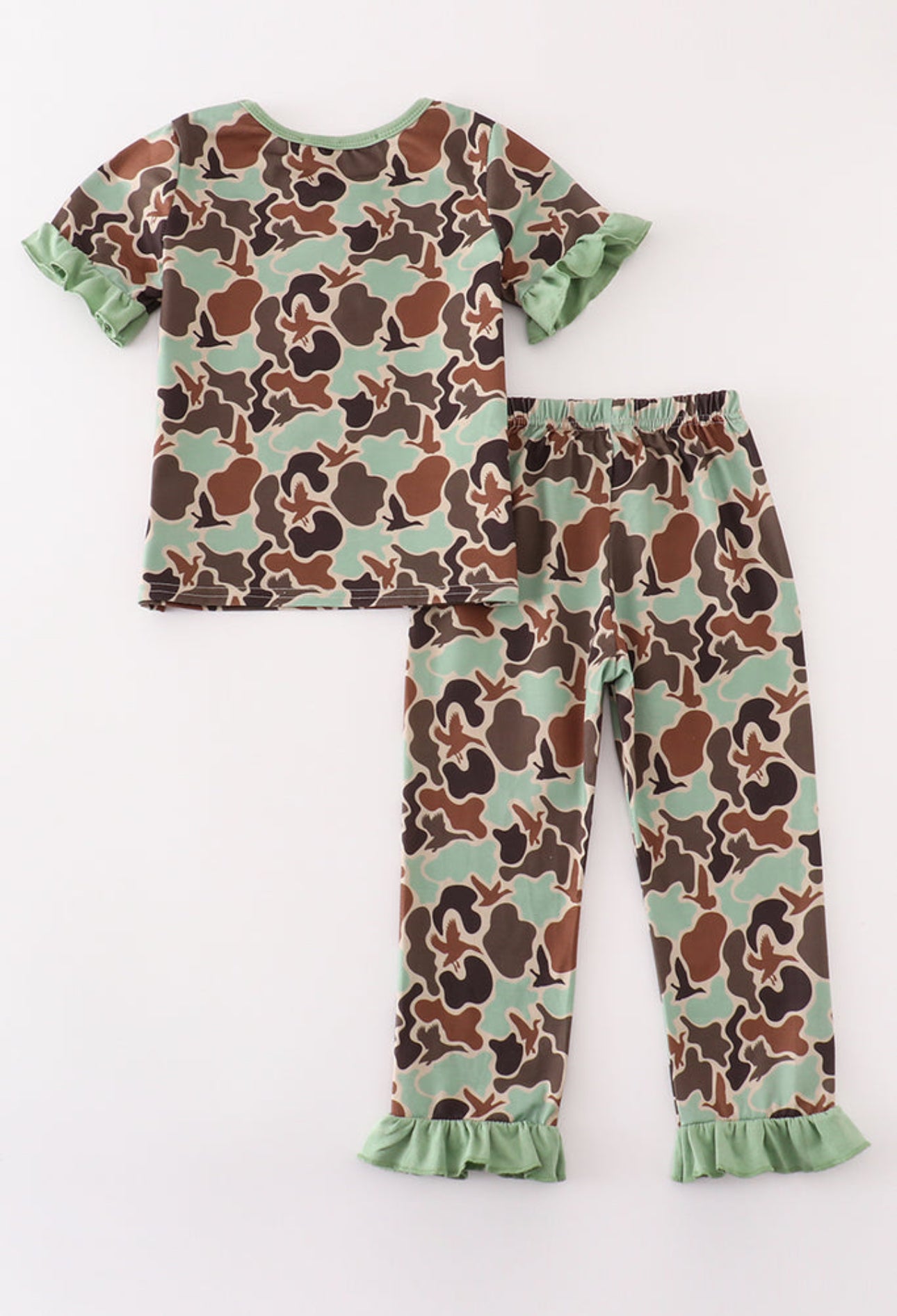 Camouflage print girl set