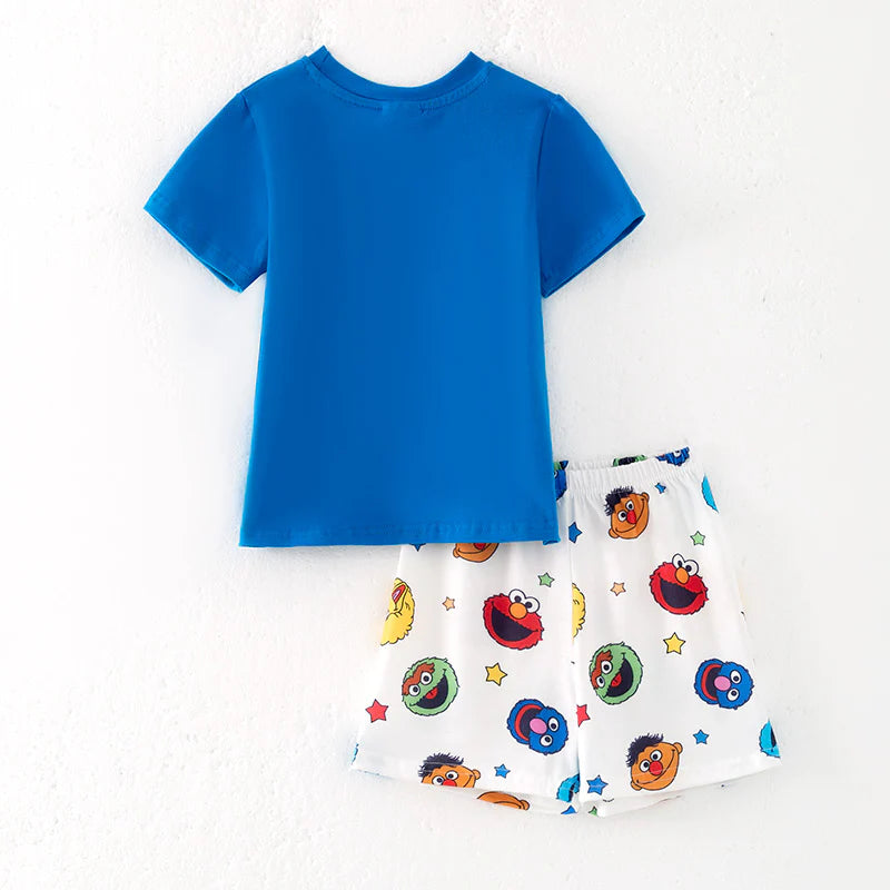 Muppet street machine smock shorts set - 5t