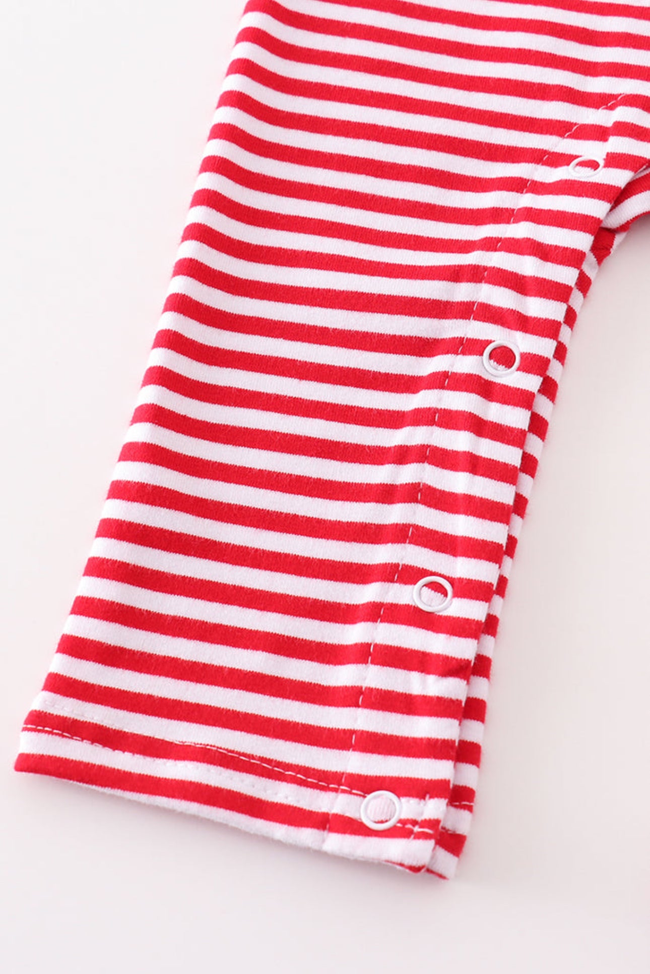Premium red stripe dinosaur applique romper - 24m