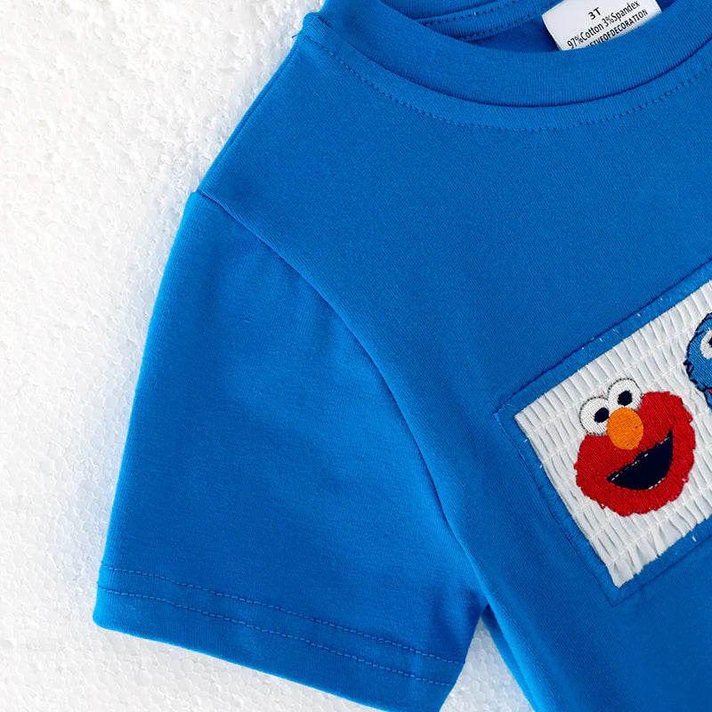 Muppet street machine smock shorts set - 5t