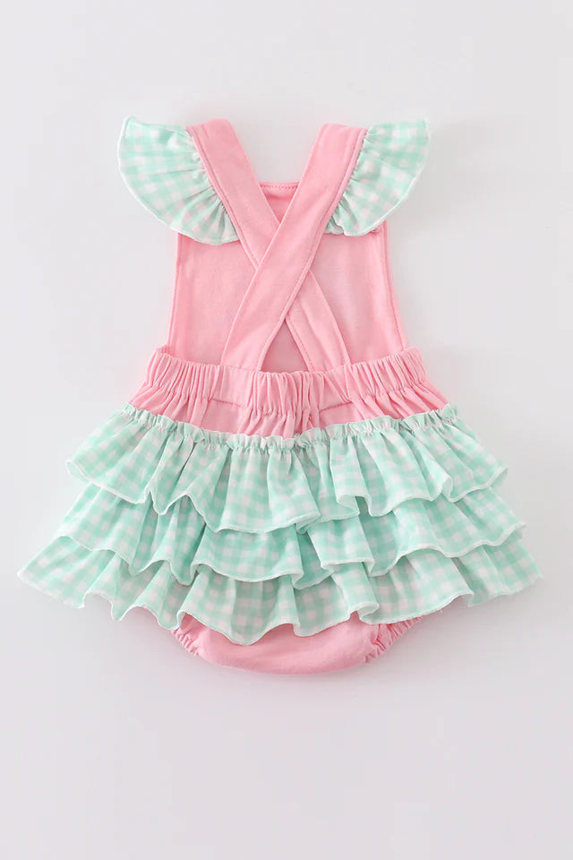 Pink Beach Puppy Embroidery Girl Bubble - 24m