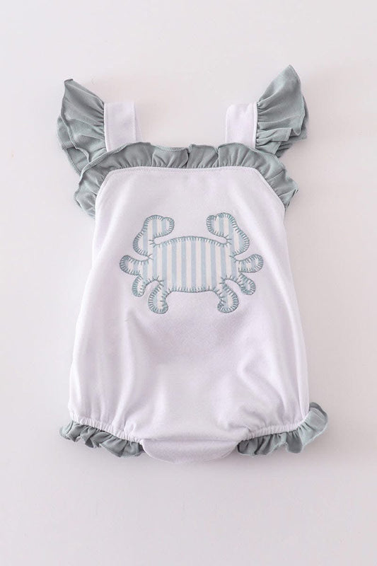 Crab Applique bubble - 12m